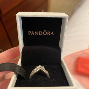 PANDORA WISHBONE RING